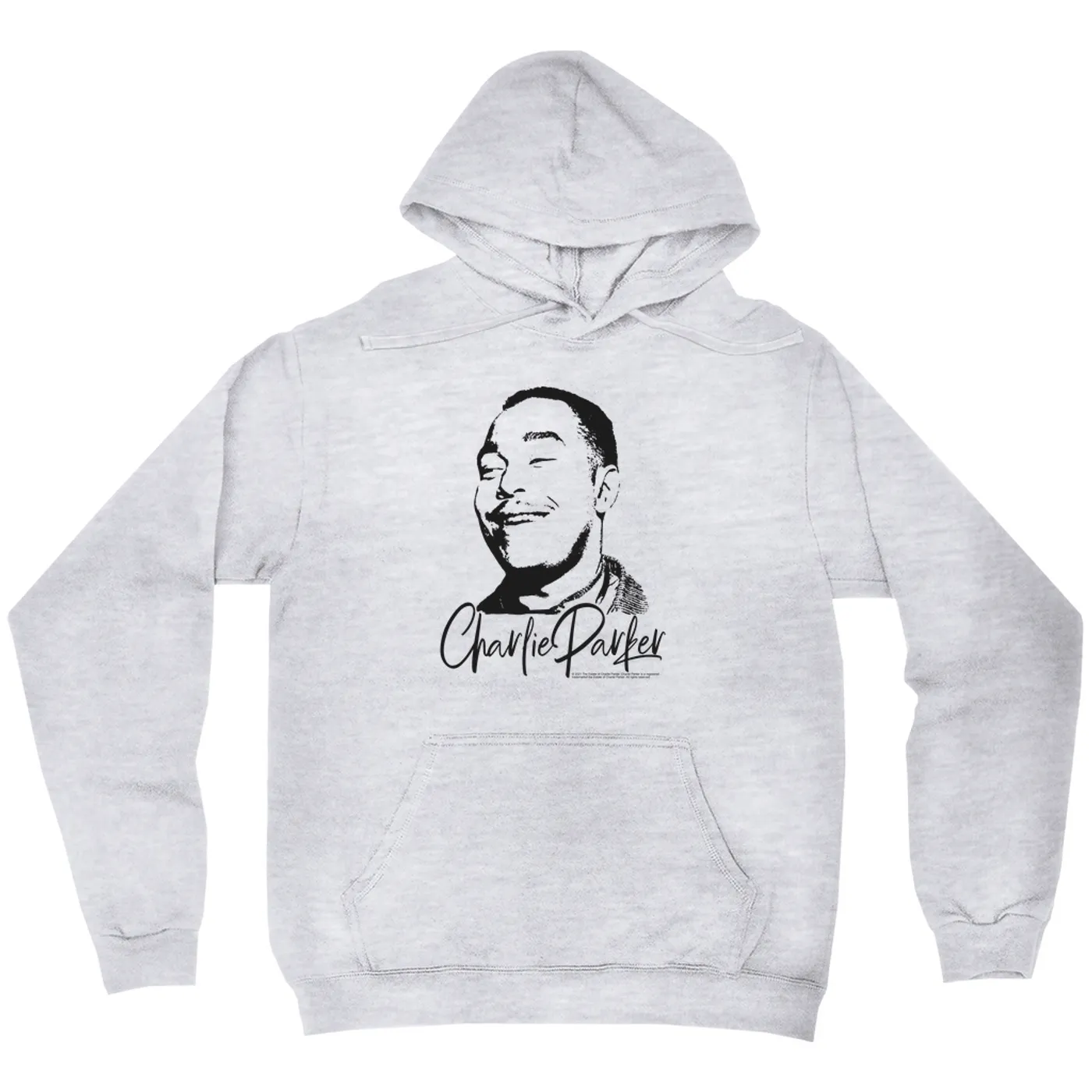 Charlie Parker Hoodie | Grinning Charlie WIth Logo Design Charlie Parker Hoodie (Merchbar Exclusive)