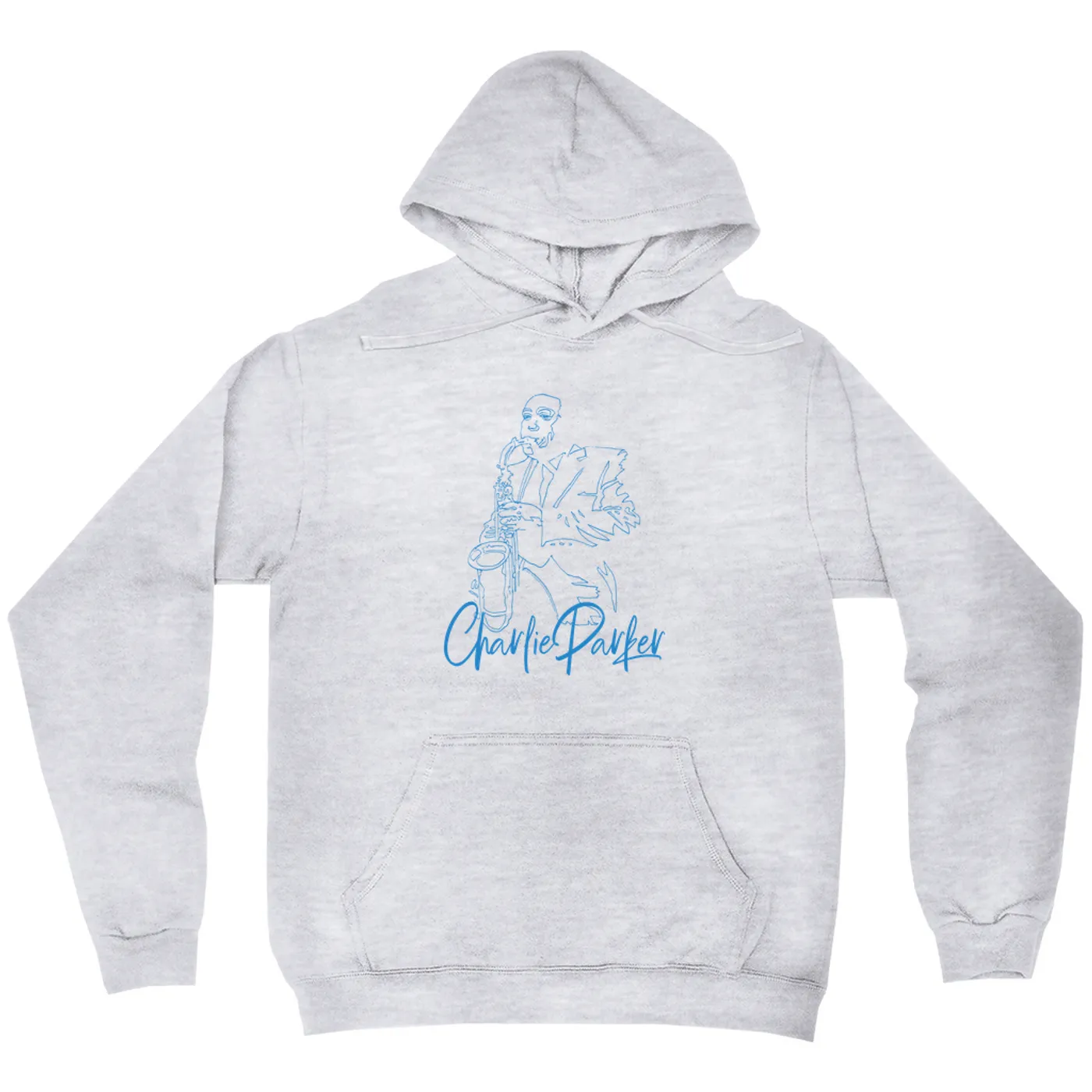 Charlie Parker Hoodie | Charlie Blue Line Portrait Image Charlie Parker Hoodie (Merchbar Exclusive)