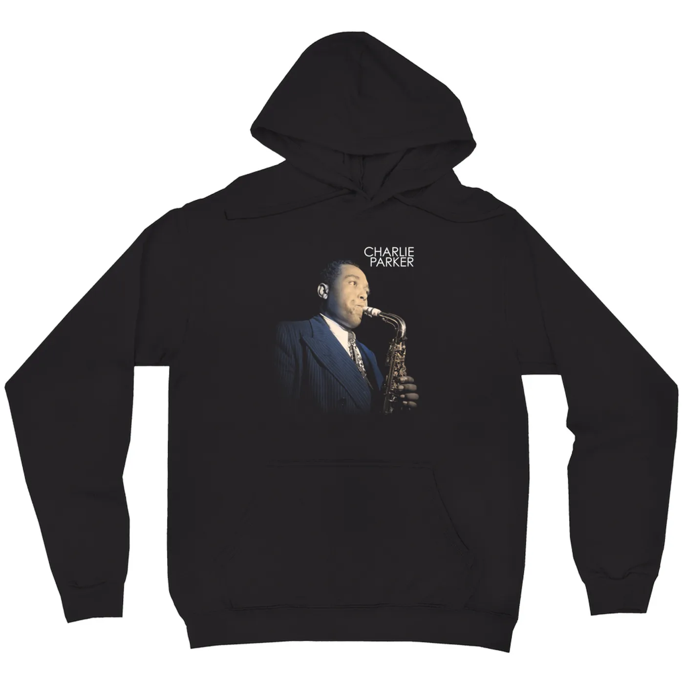 Charlie Parker Hoodie | Charlie Parker Trumpet Glow Design Charlie Parker Hoodie