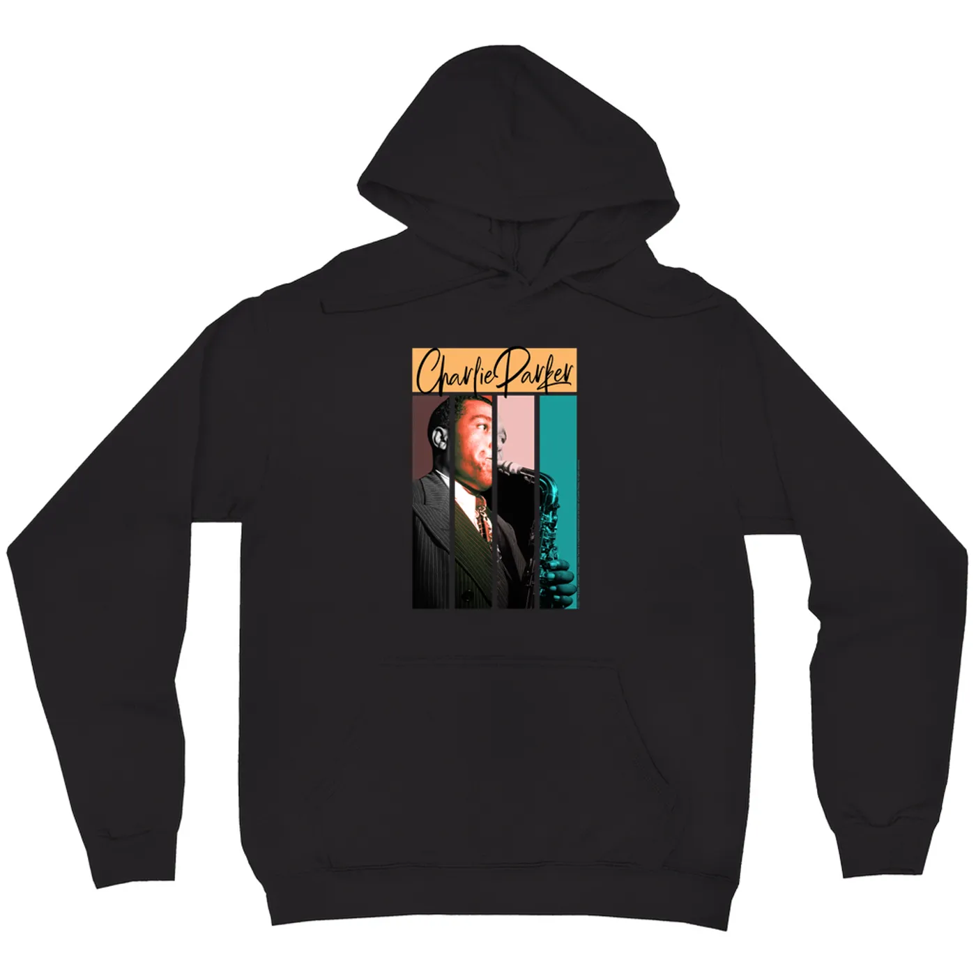 Charlie Parker Hoodie | Multi-Color Charlie Photo Design Charlie Parker Hoodie