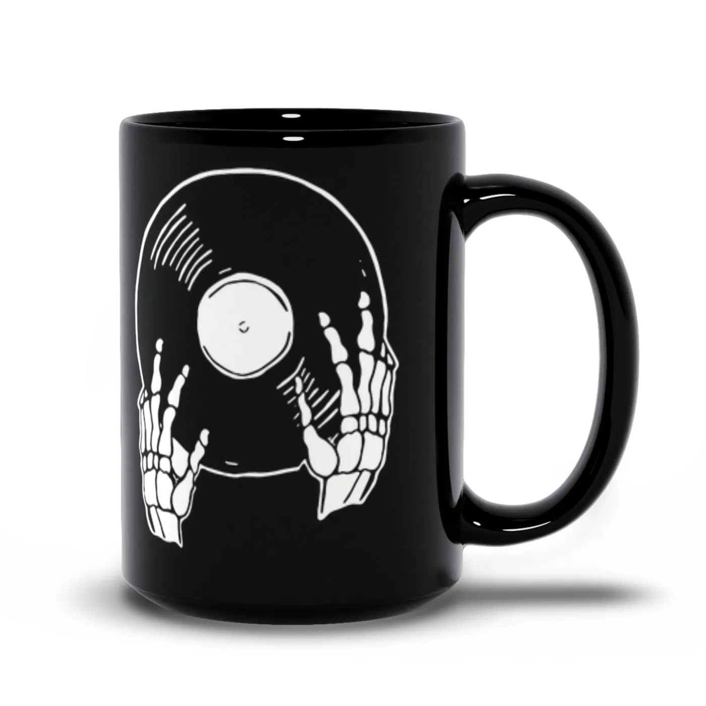 Merchbar Music Life Mug | Skeletons Spin Vinyl Too Merchbar Music Life Mug