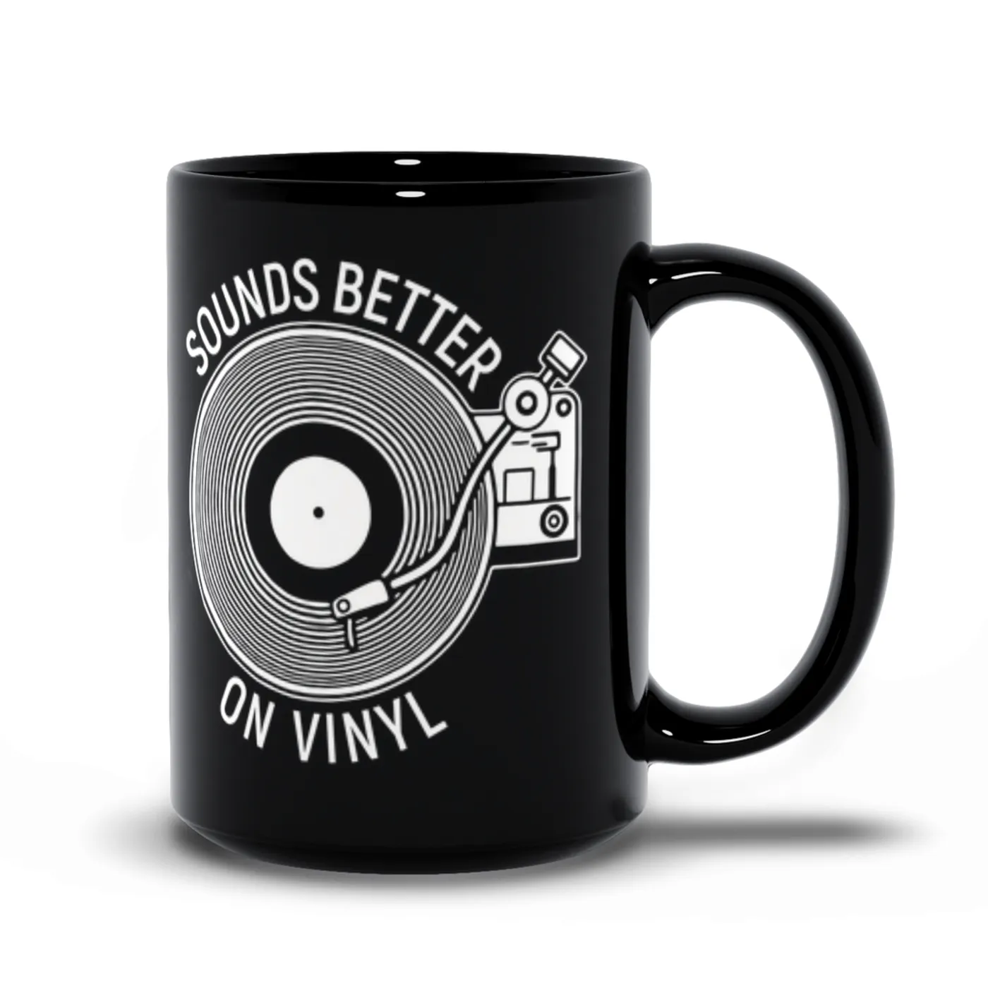 Merchbar Music Life Mug | Vinyl Sounds Better Merchbar Music Life Mug
