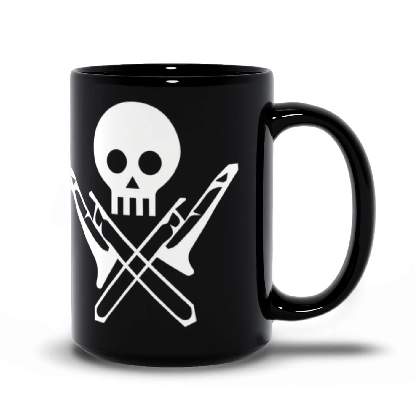 Merchbar Music Life Mug | Skull And Trombones Merchbar Music Life Mug