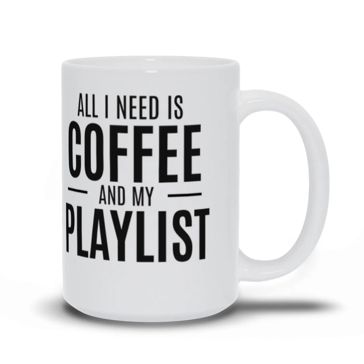Merchbar Music Life Mug | All I Need Is Coffee & Music Merchbar Music Life Mug