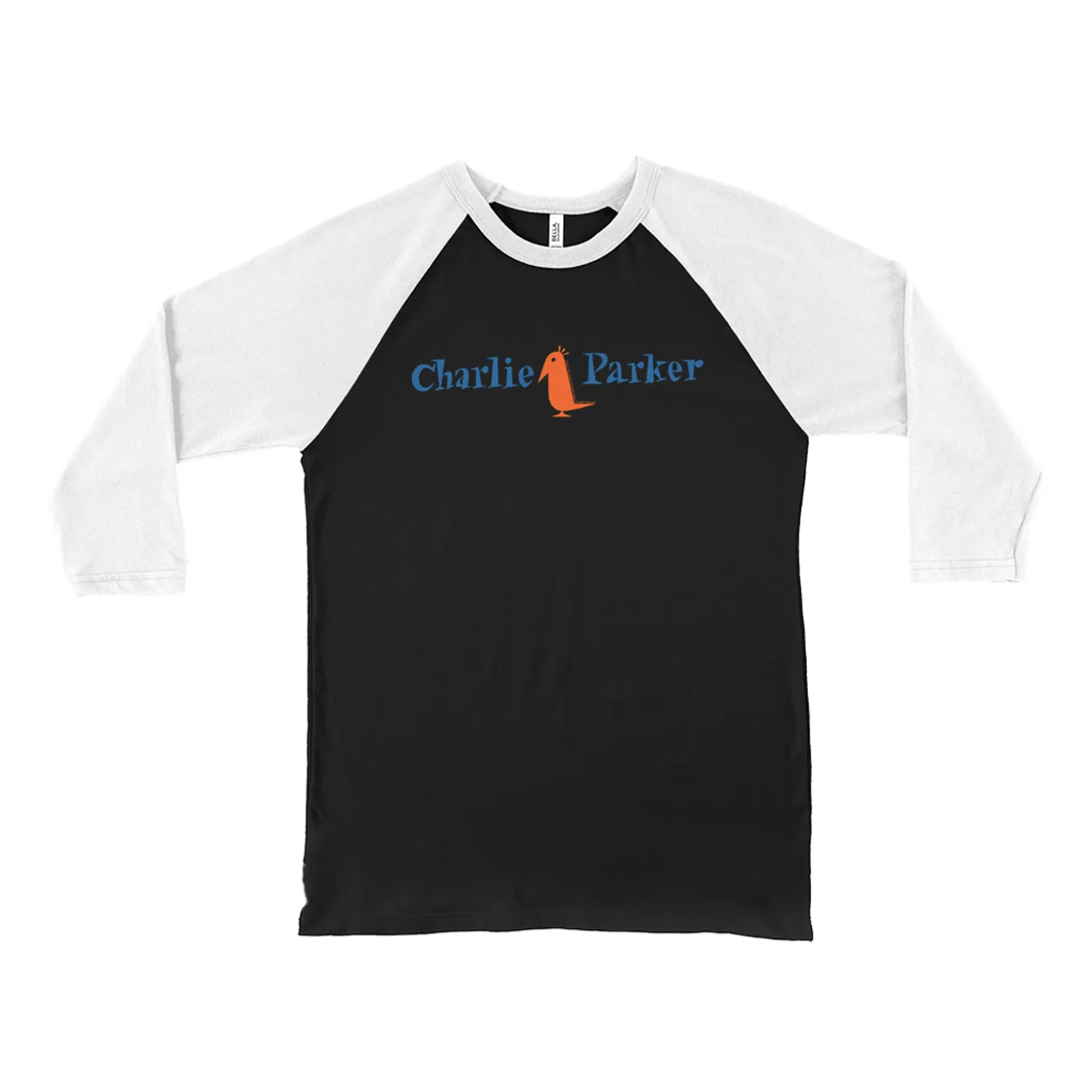 Charlie Parker 3/4 Sleeve Baseball Tee | Charlie Parker Bird Logo Charlie Parker Shirt