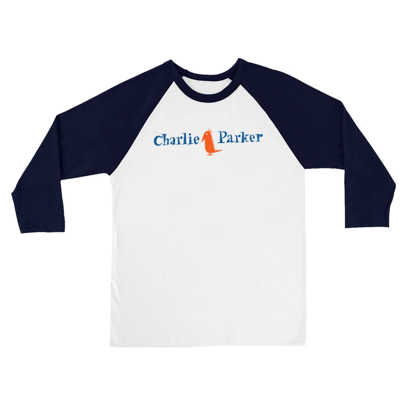 Charlie Parker 3/4 Sleeve Baseball Tee | Charlie Parker Bird Logo Charlie Parker Shirt
