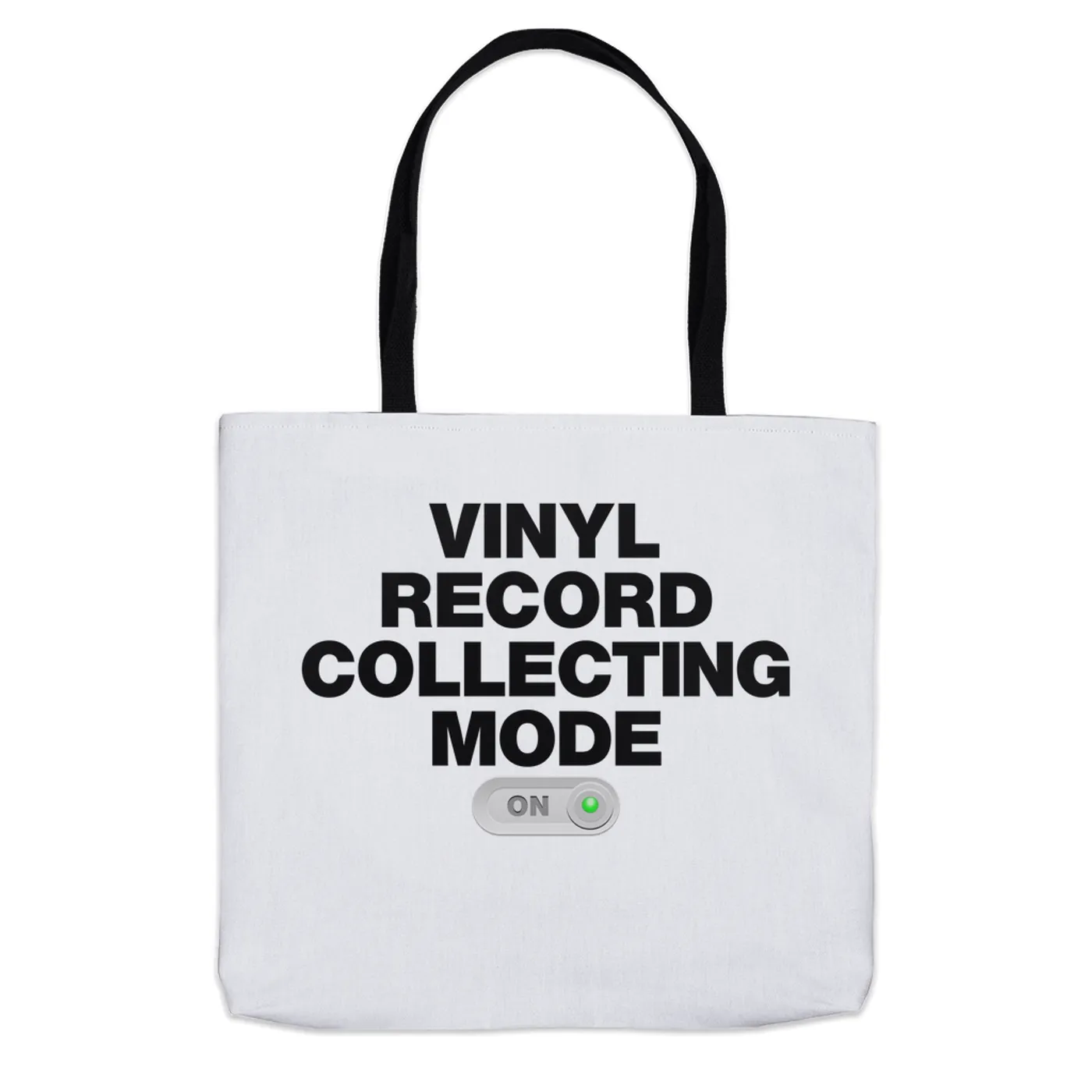Merchbar Music Life Tote Bag | Vinyl Record Collecting Mode On Merchbar Music Life Tote