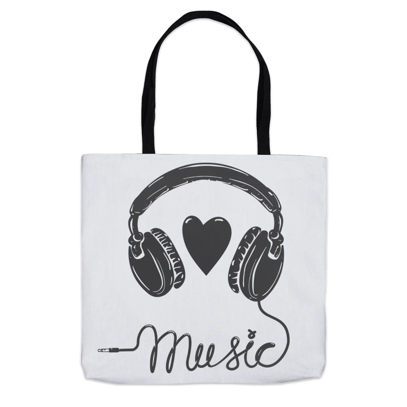Merchbar Music Life Tote Bag | I Heart Music Merchbar Music Life Tote