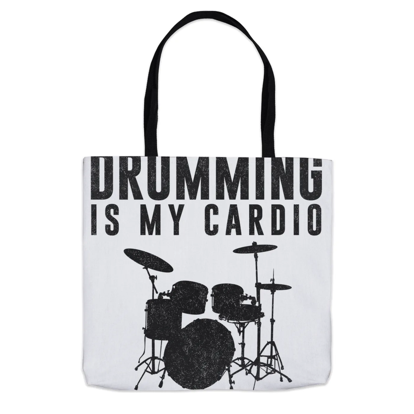 Merchbar Music Life Tote Bag | Drumming Is My Cardio Merchbar Music Life Tote