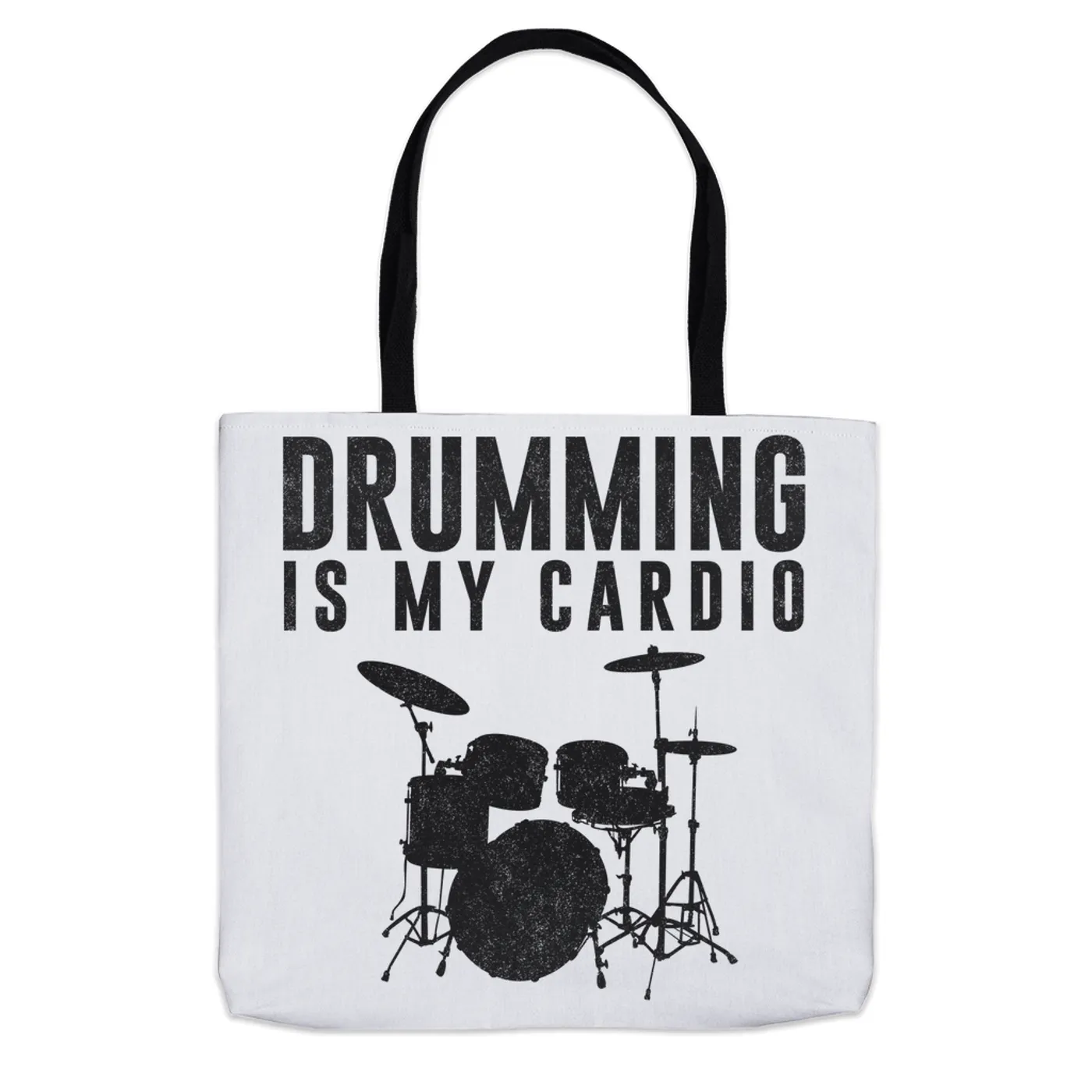 Merchbar Music Life Tote Bag | Drumming Is My Cardio Merchbar Music Life Tote