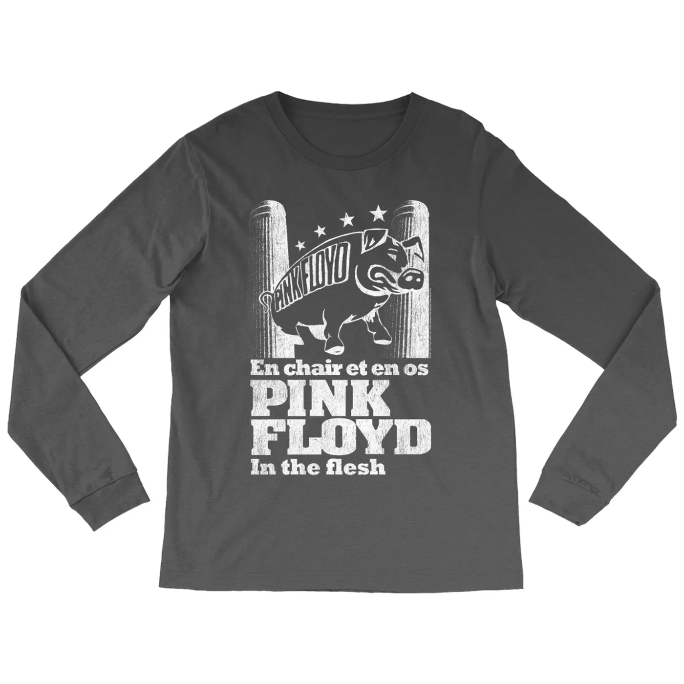 Pink Floyd Long Sleeve Shirt | In The Flesh Concert en Français Design Pink Floyd Shirt