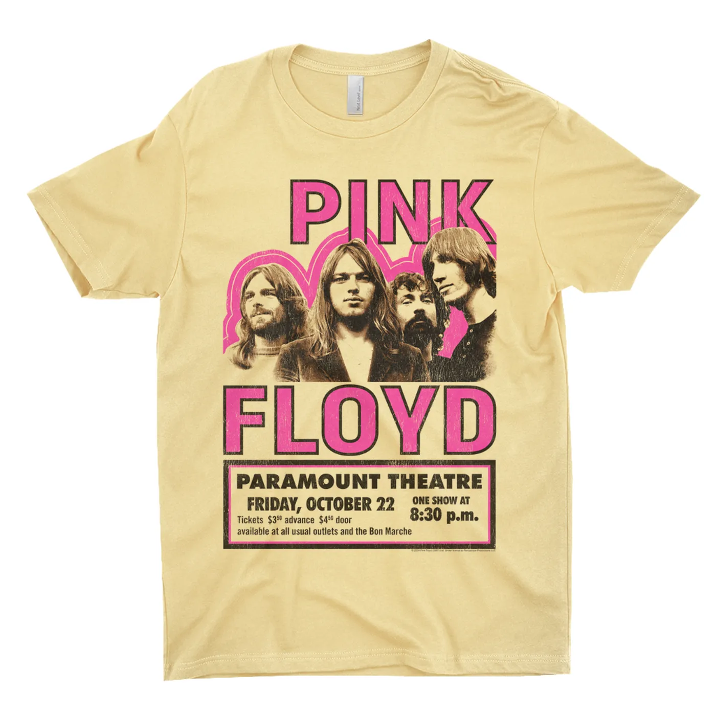 Pink Floyd T-Shirt | Paramount Theater Concert Poster Image Pink Floyd Shirt