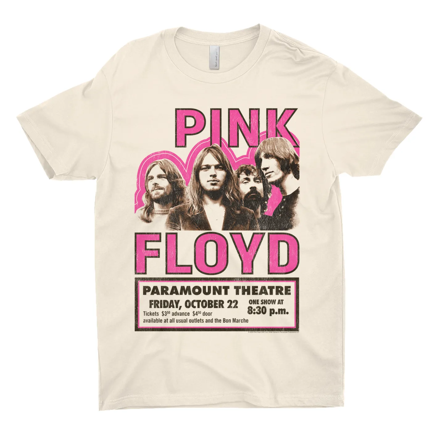 Pink Floyd T-Shirt | Paramount Theater Concert Poster Image Pink Floyd Shirt