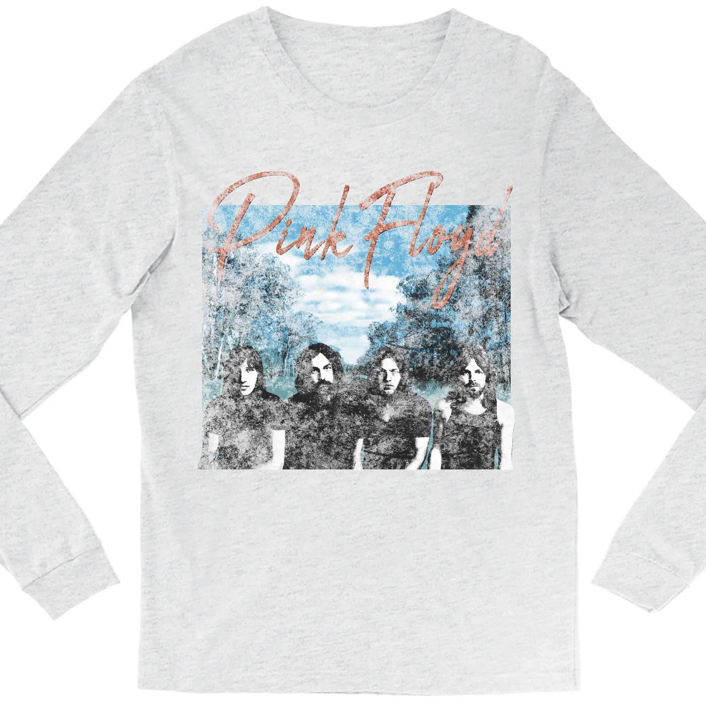 Pink Floyd Long Sleeve Shirt | Band Wilderness Design Distressed Pink Floyd Shirt