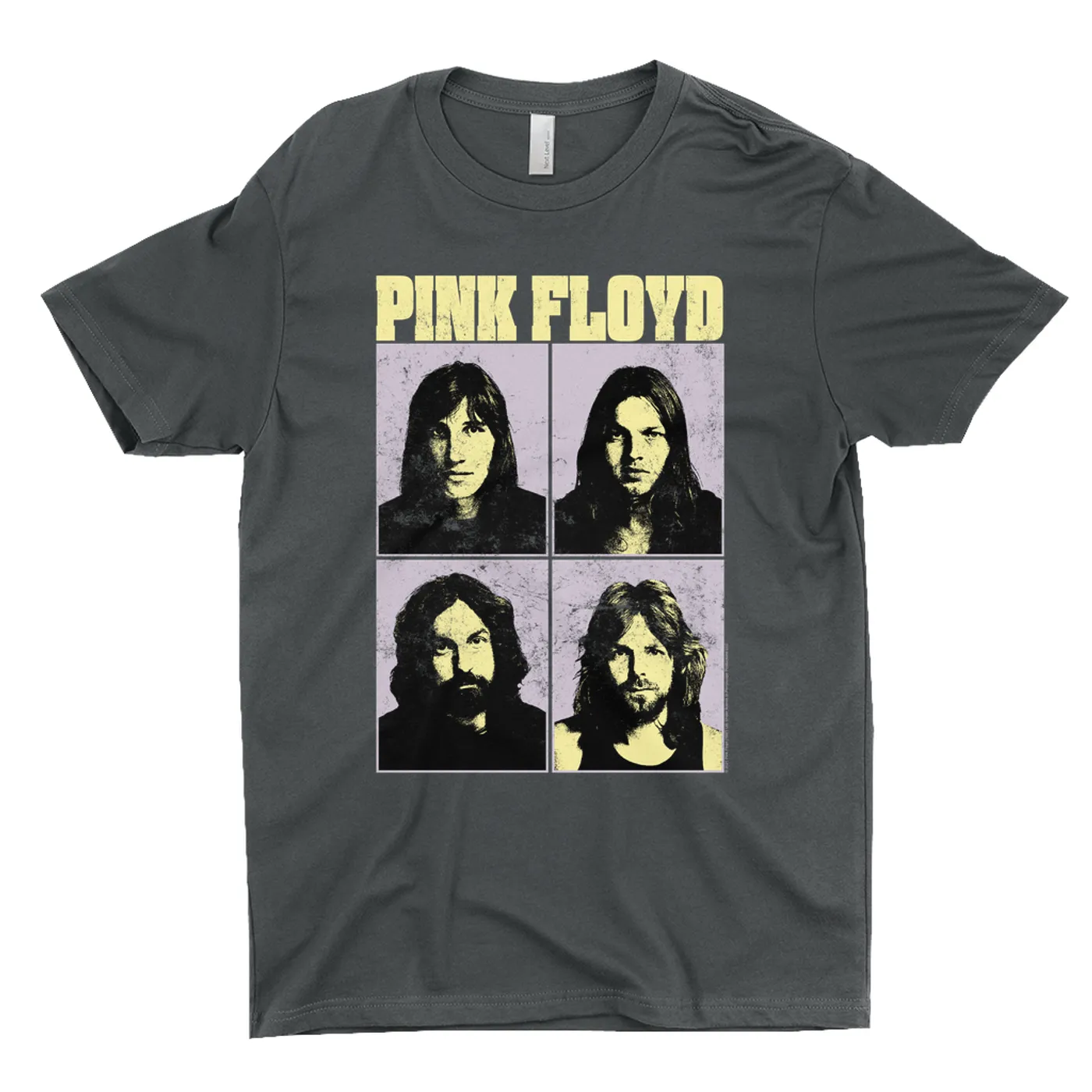 Pink Floyd T-Shirt | Meddle Group Photo Pastel Image Distressed Pink Floyd Shirt (Merchbar Exclusive)