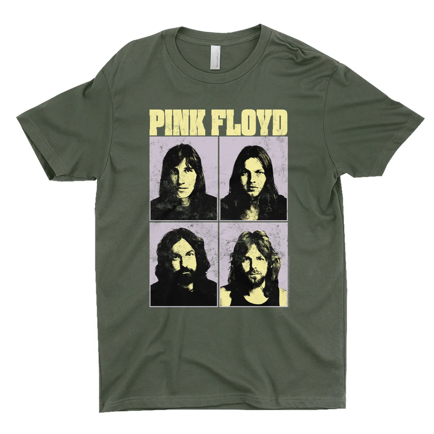 Pink Floyd T-Shirt | Meddle Group Photo Pastel Image Distressed Pink Floyd Shirt (Merchbar Exclusive)