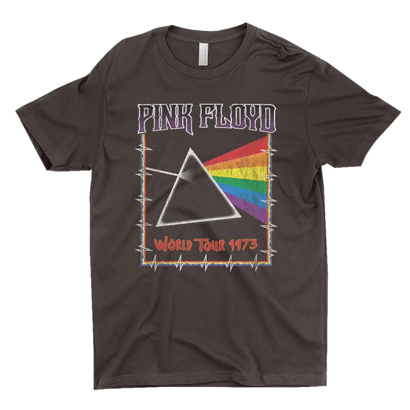 Pink Floyd T-Shirt | World Tour 1980 Prism Design Distressed Pink Floyd Shirt (Merchbar Exclusive)