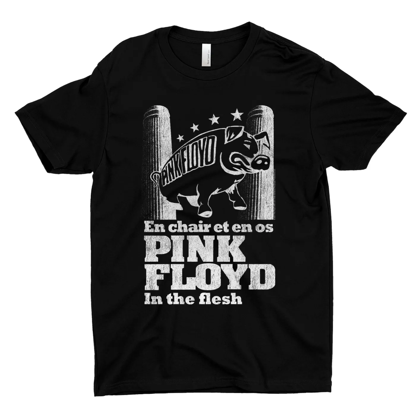 Pink Floyd T-Shirt | In The Flesh Concert en Français Design Pink Floyd Shirt