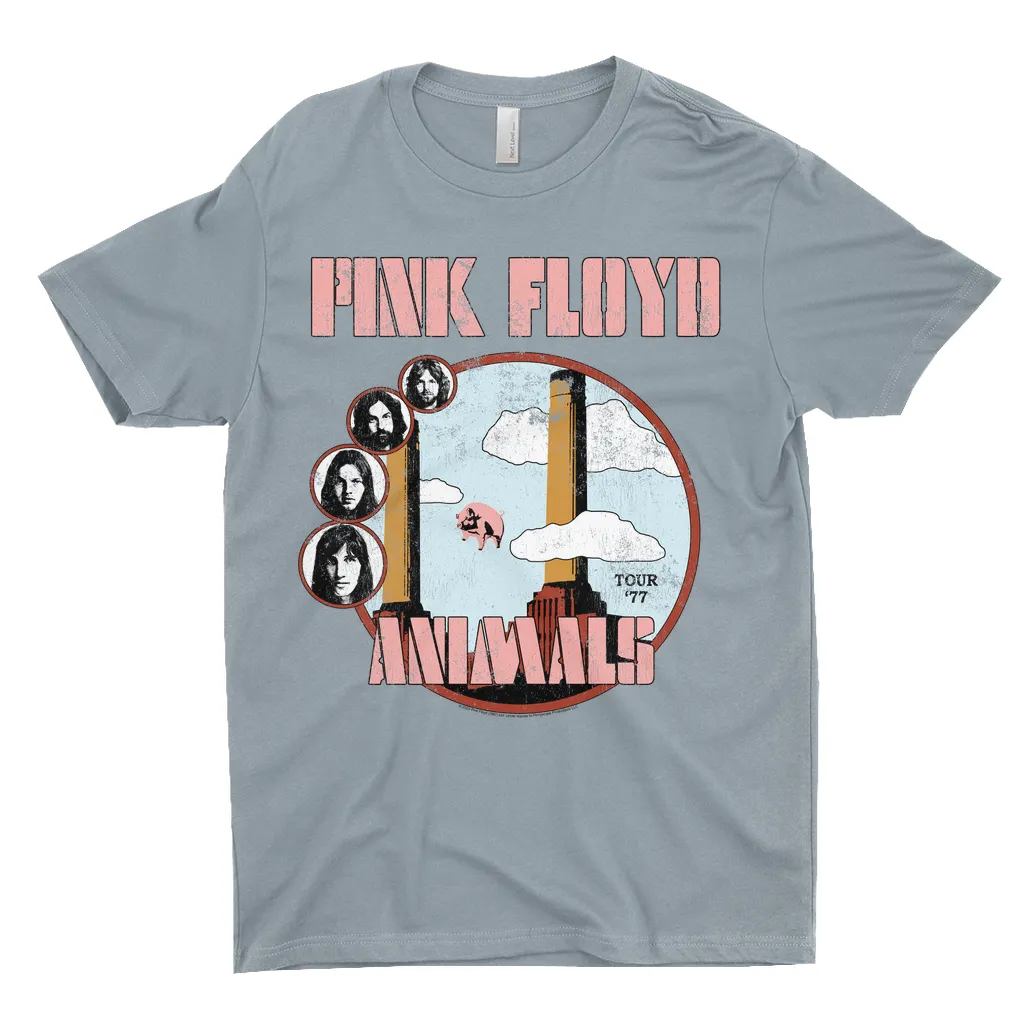T-Shirt | Animals '77 Tour Pastel Design Distressed Shirt