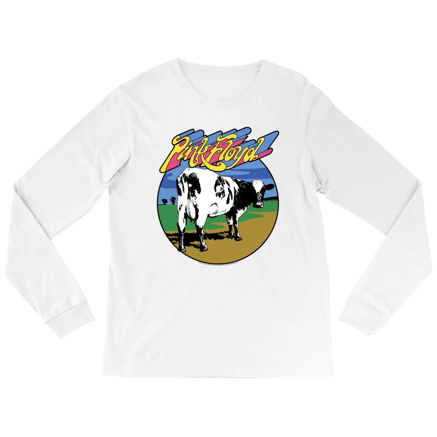 Pink Floyd Long Sleeve Shirt | POP Art Atom Heart Mother Design Pink Floyd Shirt
