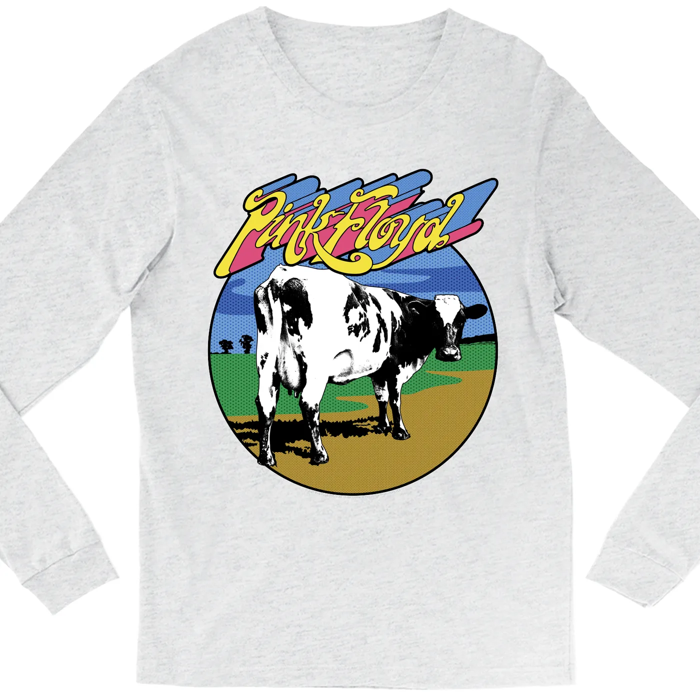 Pink Floyd Long Sleeve Shirt | POP Art Atom Heart Mother Design Pink Floyd Shirt