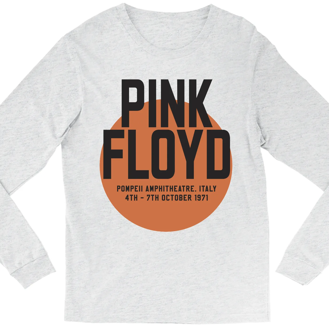 Pink Floyd Long Sleeve Shirt | Pompeii 1971 Concert Poster Pink Floyd Shirt