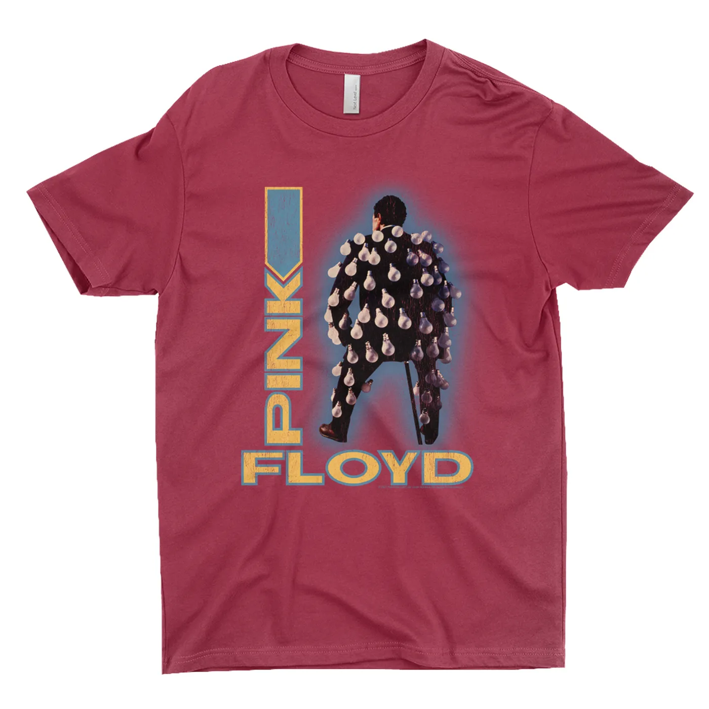 Pink Floyd T-Shirt | Delicate Sound Of Thunder Mr. Light Design Distressed Pink Floyd Shirt