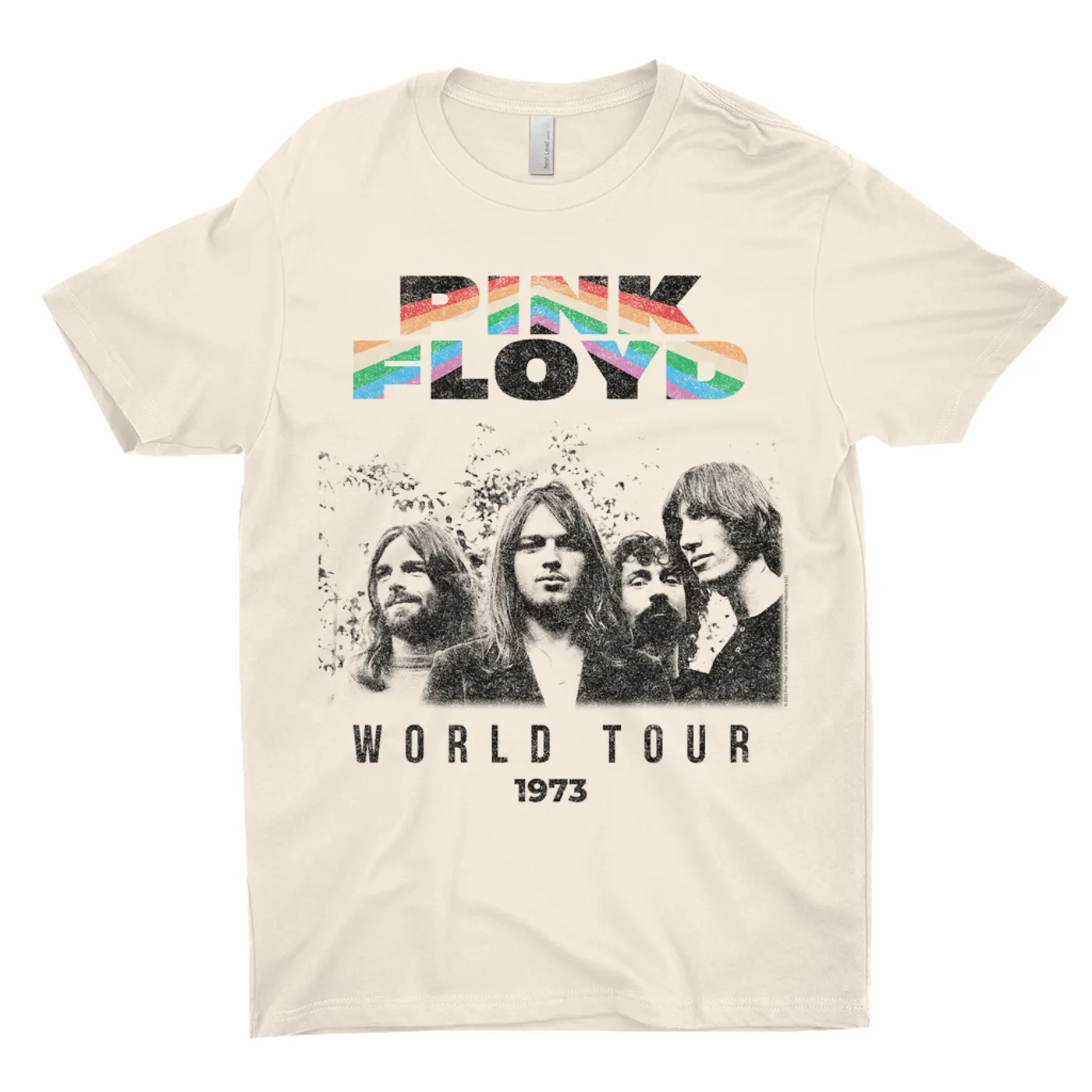 Pink Floyd T-Shirt | 1973 World Tour Prism Design Distressed Pink Floyd Shirt