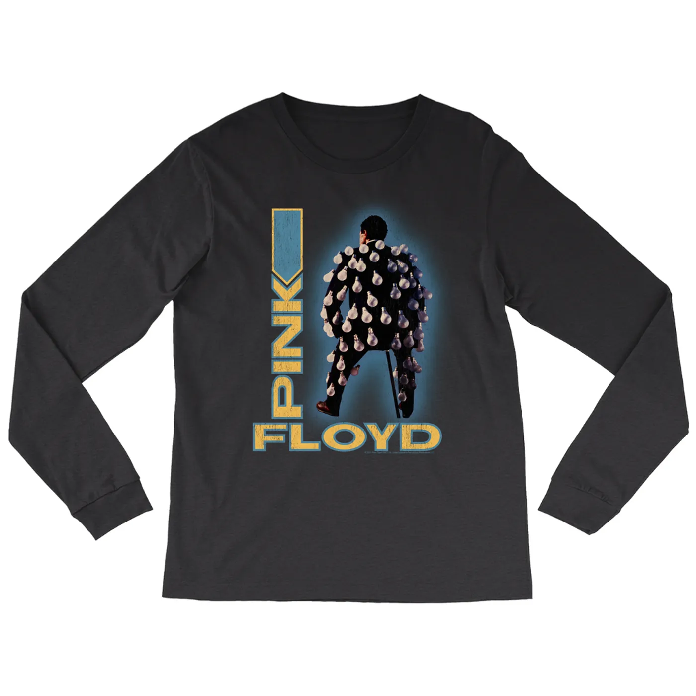 Pink Floyd Long Sleeve Shirt | Delicate Sound Of Thunder Mr. Light Design Distressed Pink Floyd Shirt