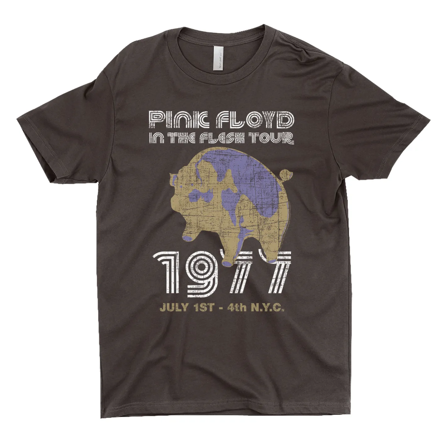 Pink Floyd T-Shirt | In The Flesh 1977 NYC Concert Distressed Pink Floyd Shirt (Merchbar Exclusive)
