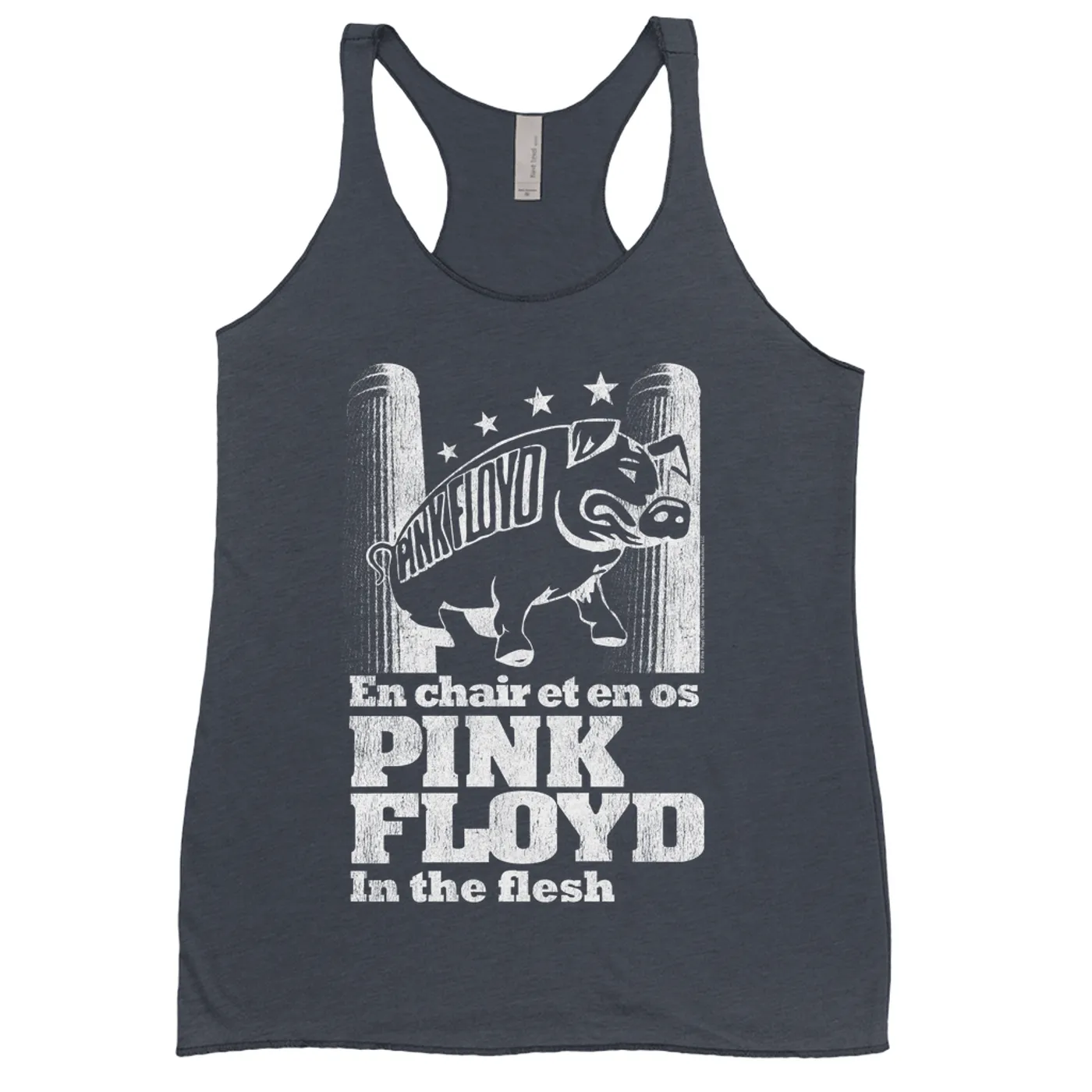 Pink Floyd Ladies' Tank Top | In The Flesh Concert en Français Design Pink Floyd Shirt