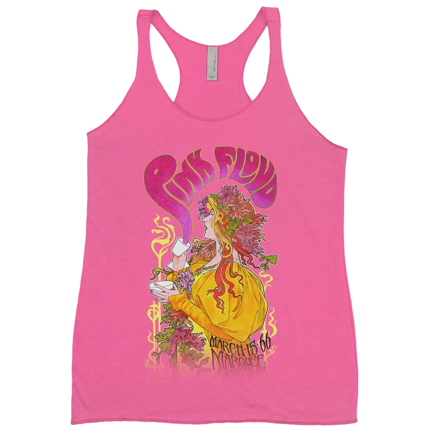 Pink Floyd Ladies' Tank Top | Marquee London 1966 Promotion Image Pink Floyd Shirt