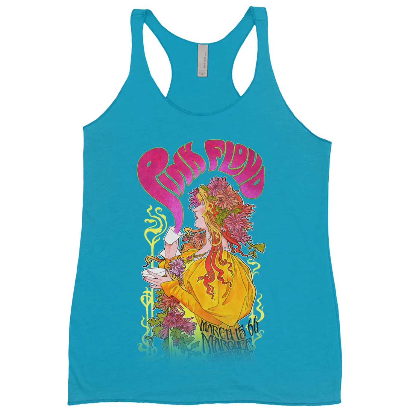 Pink Floyd Ladies' Tank Top | Marquee London 1966 Promotion Image Pink Floyd Shirt