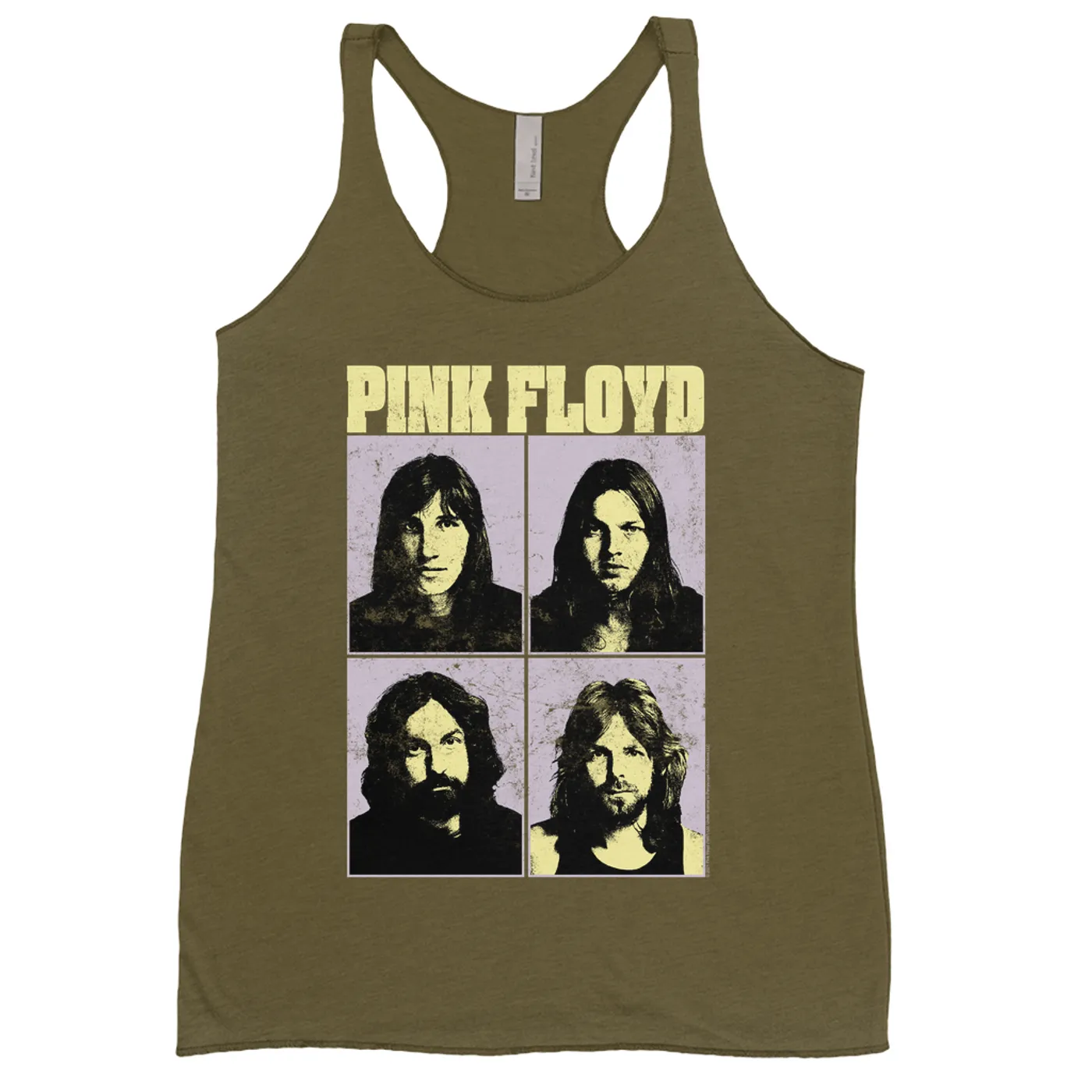 Pink Floyd Ladies' Tank Top | Meddle Group Photo Pastel Image Distressed Pink Floyd Shirt (Merchbar Exclusive)