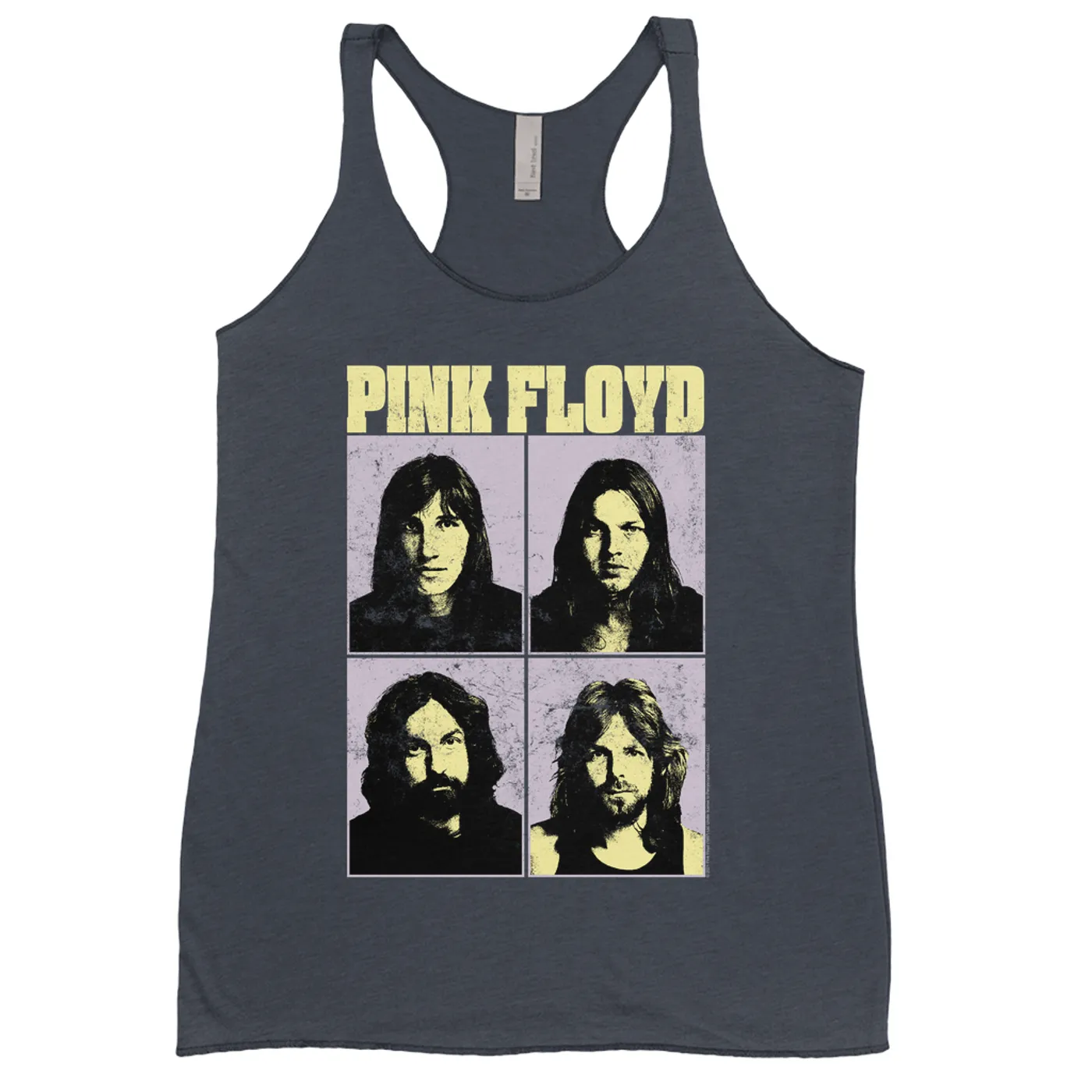 Pink Floyd Ladies' Tank Top | Meddle Group Photo Pastel Image Distressed Pink Floyd Shirt (Merchbar Exclusive)