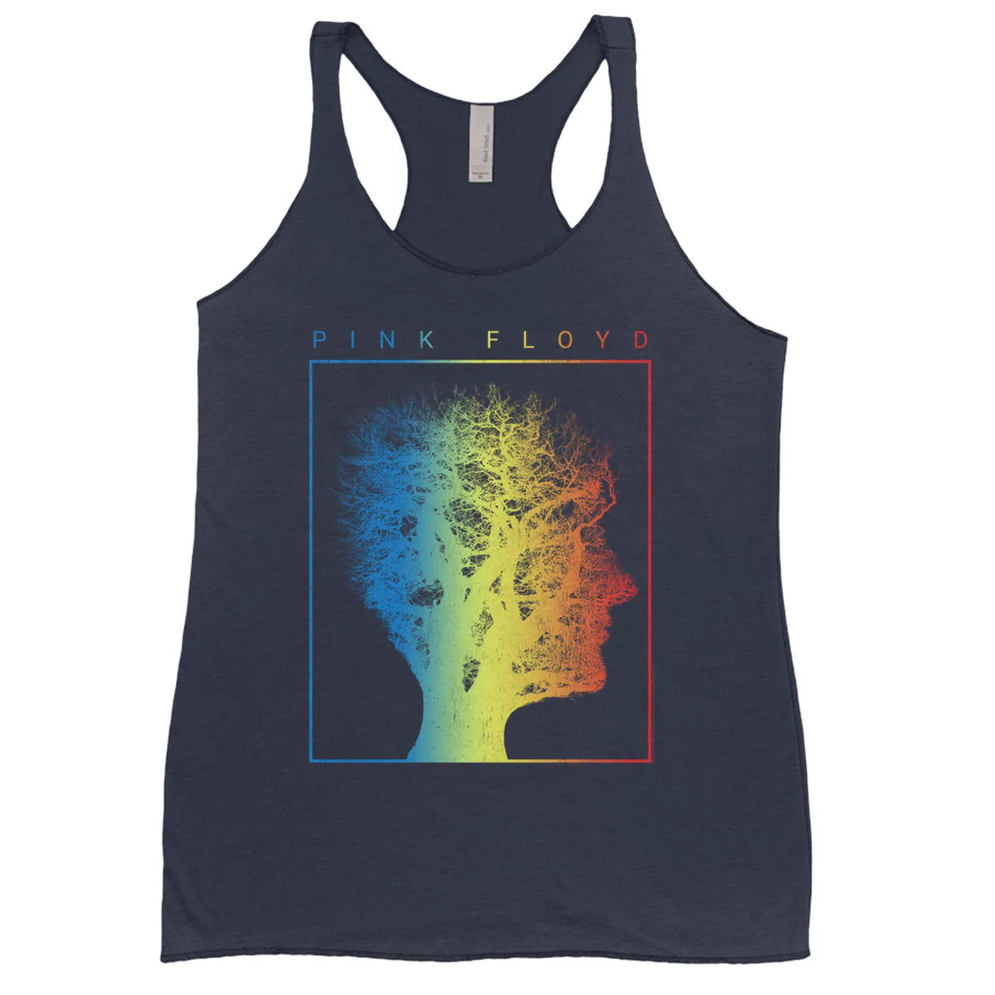 Pink Floyd Ladies' Tank Top | Tree Of Half Life Ombre Rainbow Image Pink Floyd Shirt (Merchbar Exclusive)