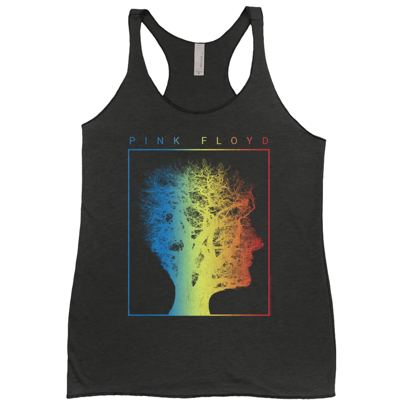 Pink Floyd Ladies' Tank Top | Tree Of Half Life Ombre Rainbow Image Pink Floyd Shirt (Merchbar Exclusive)