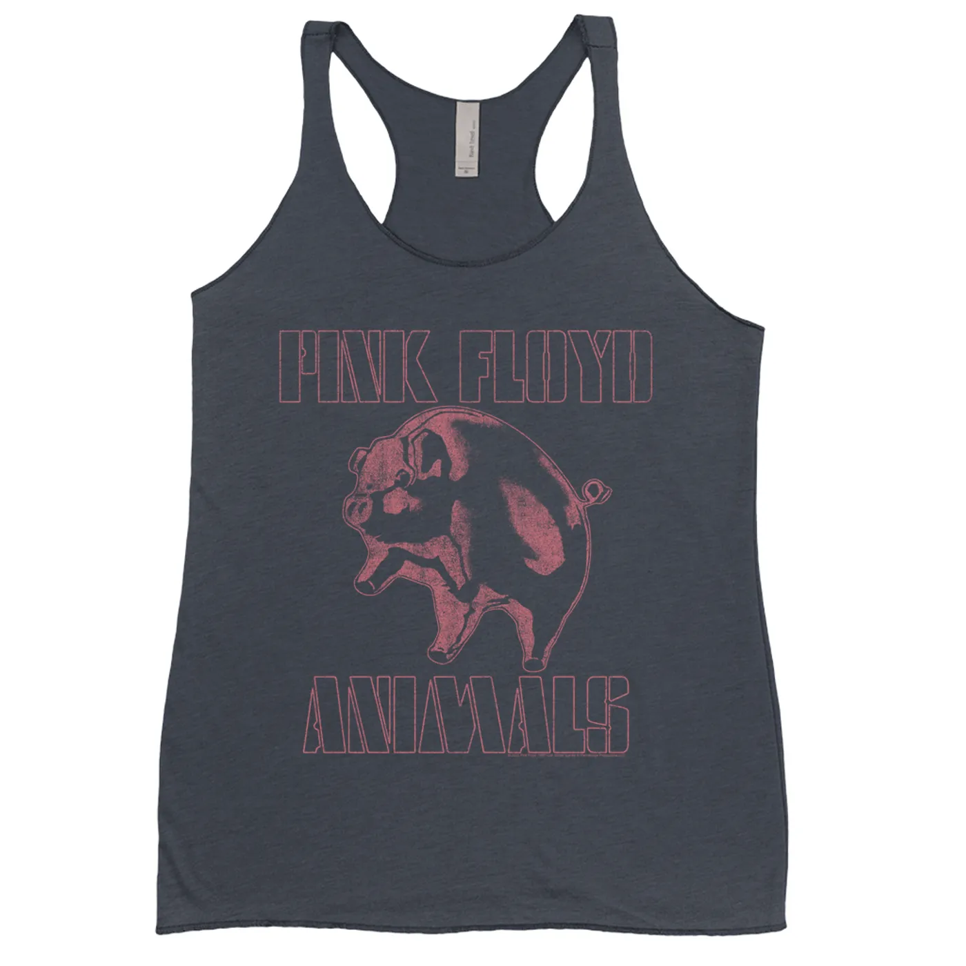 Pink Floyd Ladies' Tank Top | Pink Distressed 1978 NYC In The Flesh Concert Pink Floyd Shirt