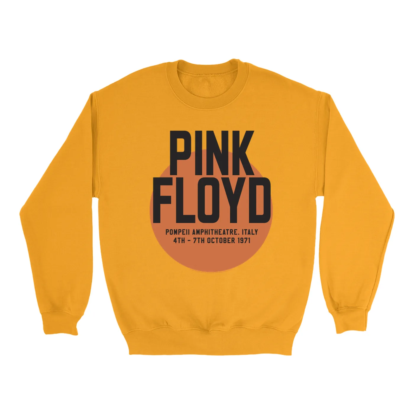 Pink Floyd Bright Colored Sweatshirt | Pompeii 1971 Concert Poster Pink Floyd Sweatshirt