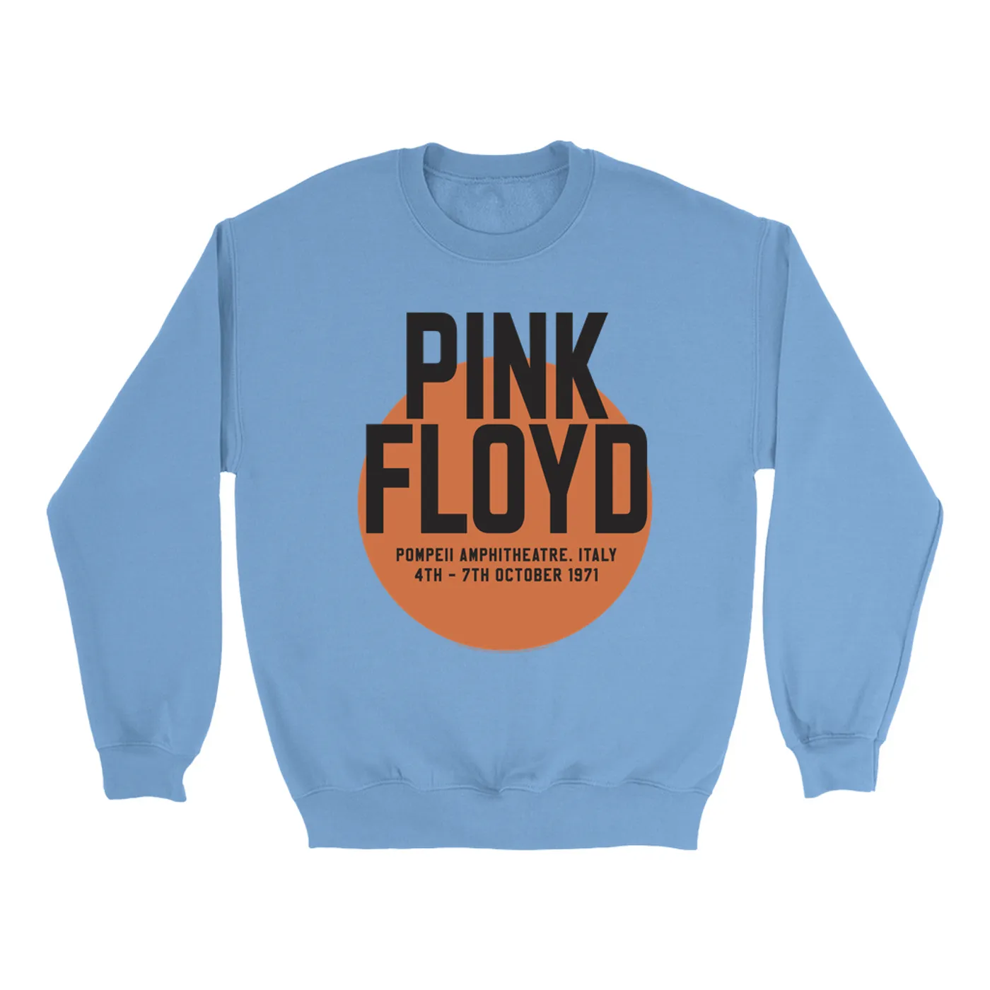 Pink Floyd Bright Colored Sweatshirt | Pompeii 1971 Concert Poster Pink Floyd Sweatshirt