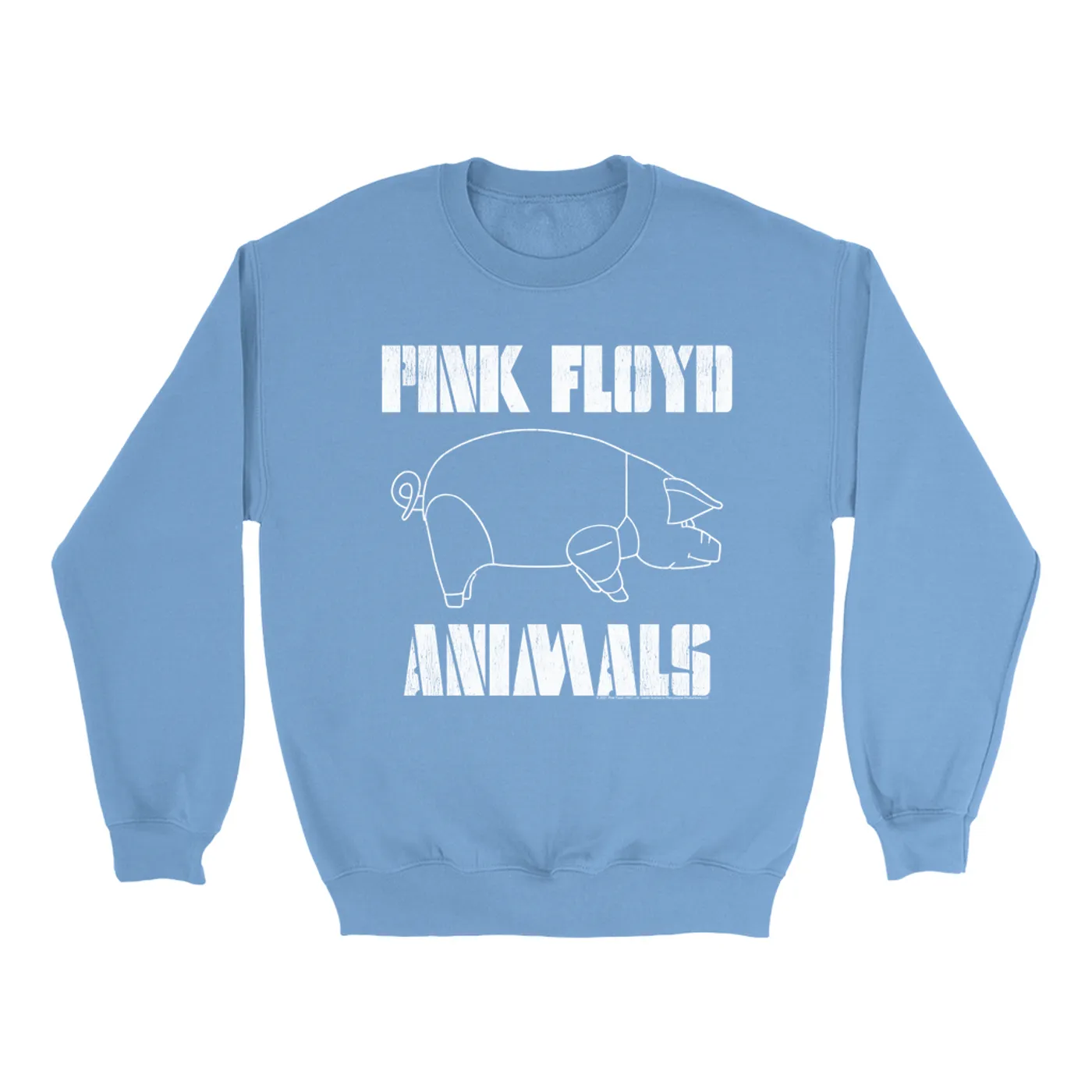 Pink Floyd Bright Colored Sweatshirt | David Gilmour's Animals Concert Design Pink Floyd Sweatshirt (Merchbar Exclusive)