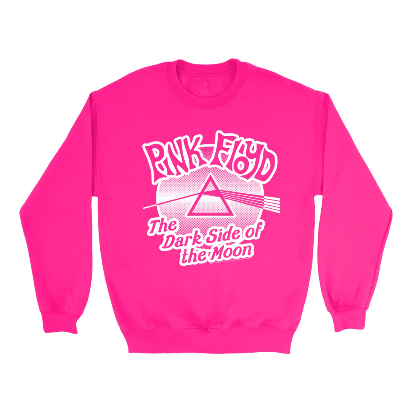 Pink Floyd Bright Colored Sweatshirt | Retro POP Art Dark Side Of The Moon Pink Floyd Sweatshirt