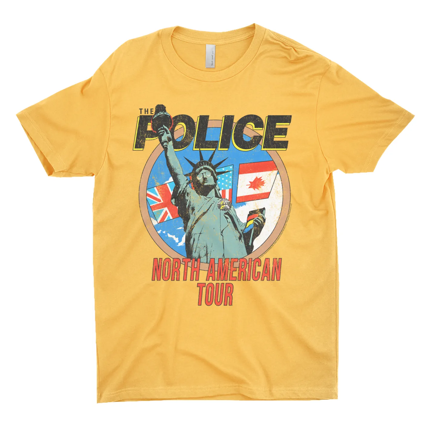 The Police T-Shirt | North America 1983 Colorful Concert Promotion Distressed The Police Shirt