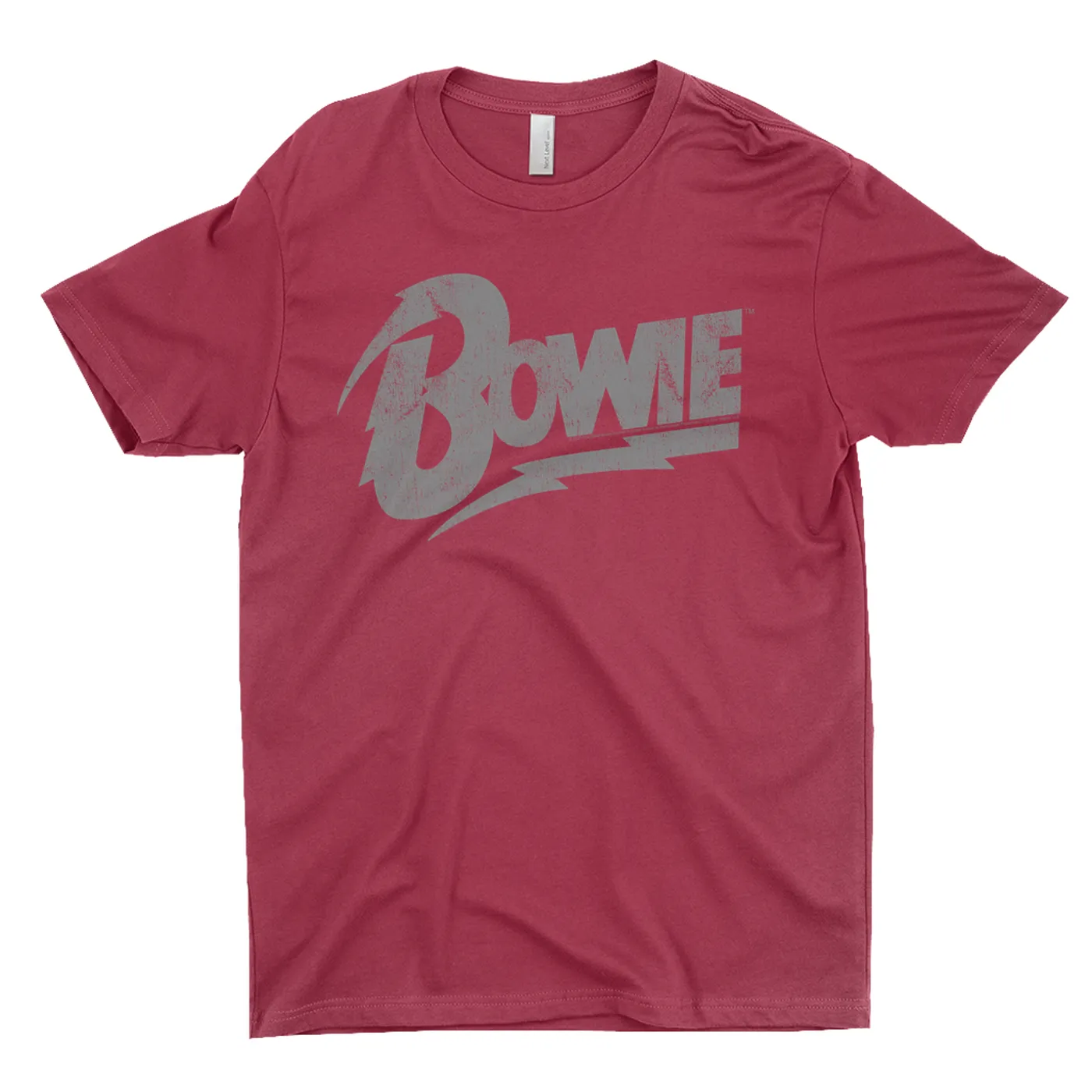 David Bowie T-Shirt | Vintage Bowie Silver Logo Distressed David Bowie Shirt