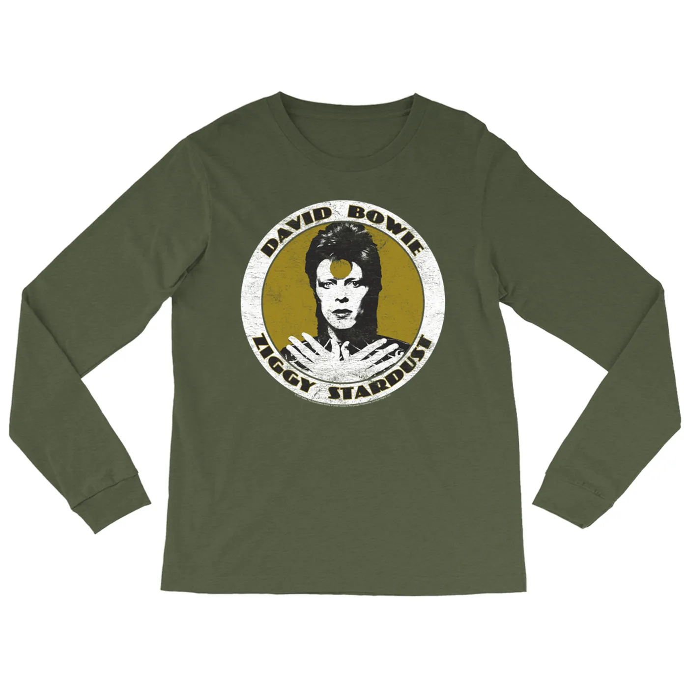 David Bowie Long Sleeve Shirt | Golden Bowie As Ziggy Stardust David Bowie Shirt