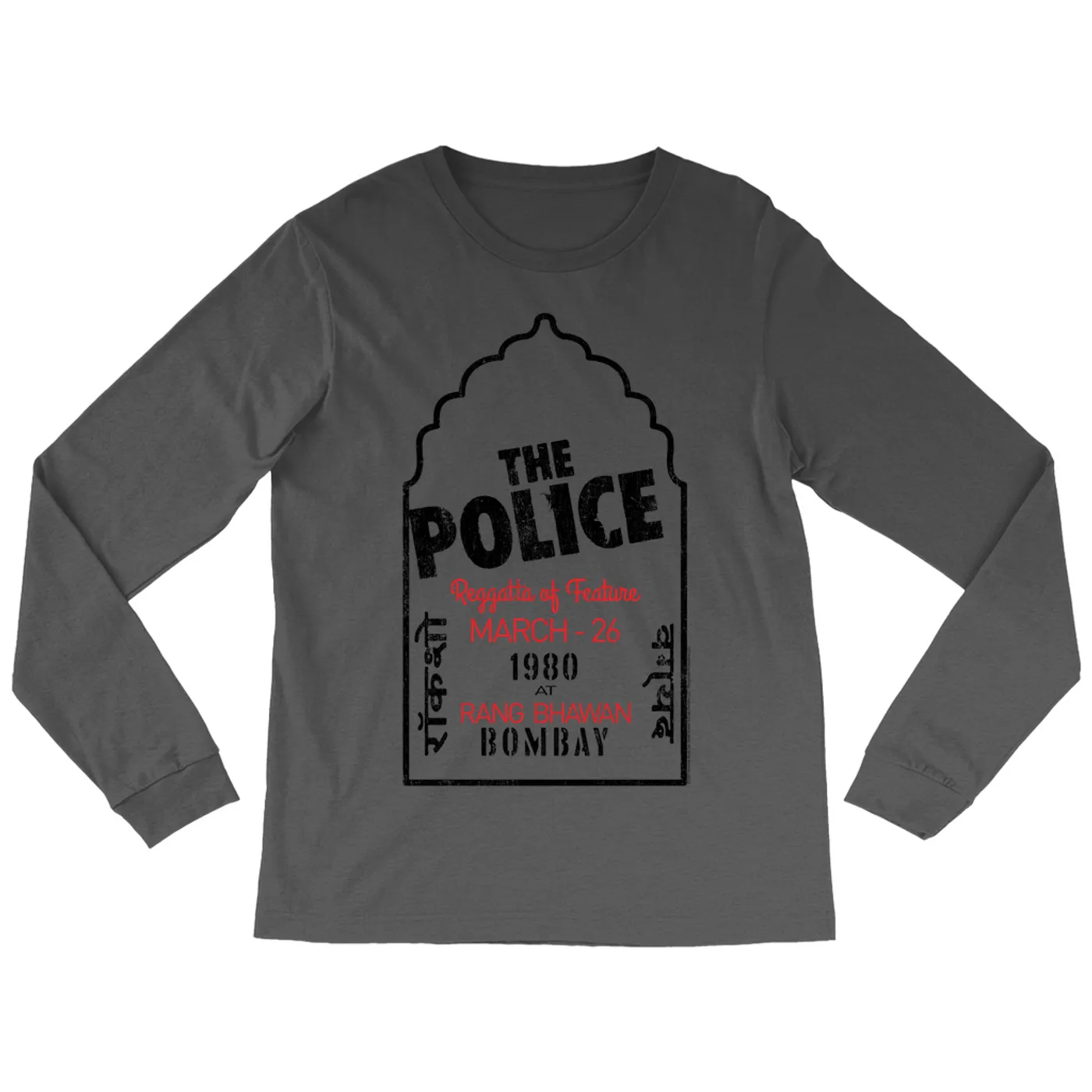 The Police Long Sleeve Shirt | Bombay 1980 Concert The Police Shirt