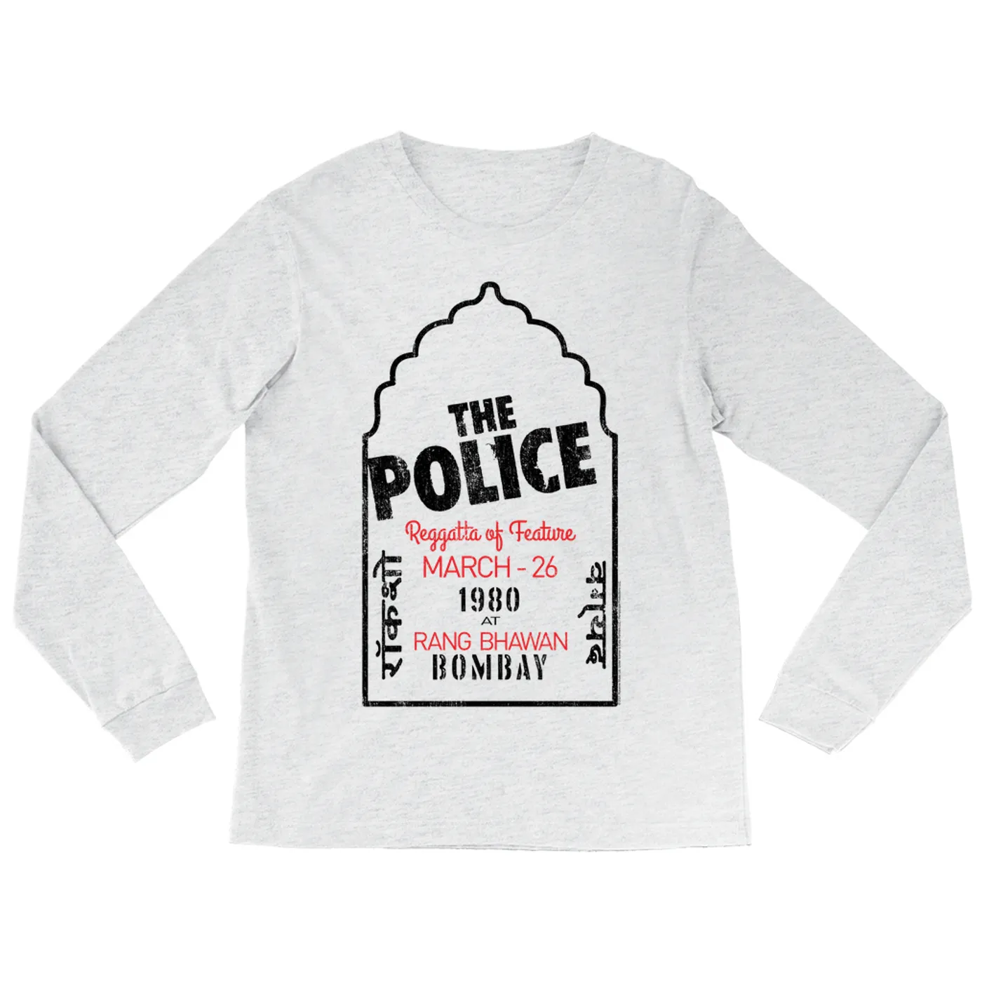 The Police Long Sleeve Shirt | Bombay 1980 Concert The Police Shirt