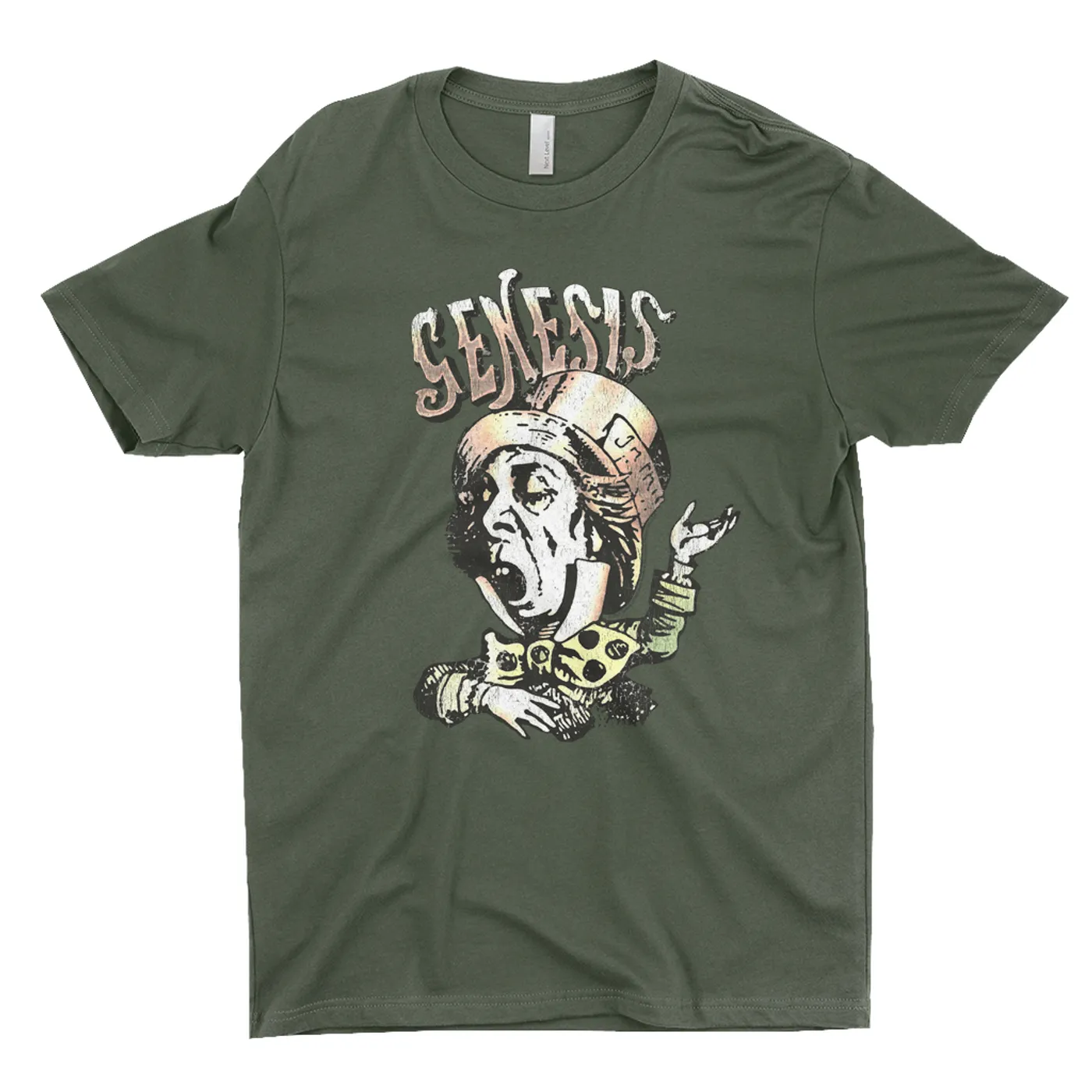 Genesis T-Shirt | Metallic Mad Hatter Image Genesis Shirt