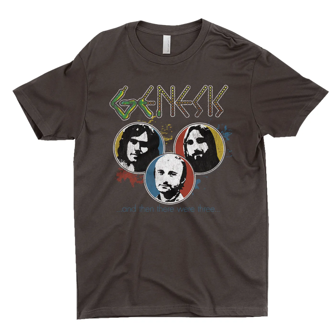 Genesis T-Shirt | And Then There Were Three Design Distressed Genesis Shirt