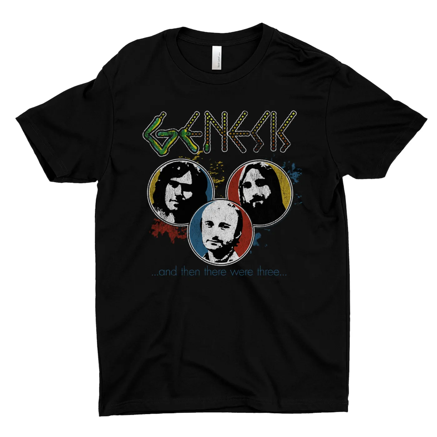 Genesis T-Shirt | And Then There Were Three Design Distressed Genesis Shirt